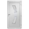 Elegant Front Door White 108x200 cm - Secure & Stylish