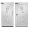 Elegant Front Door White 108x200 cm - Secure & Stylish