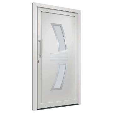 Elegant Front Door White 98x200 cm - Secure Entrance Solution