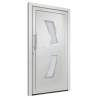 Elegant Front Door White 98x200 cm - Secure Entrance Solution