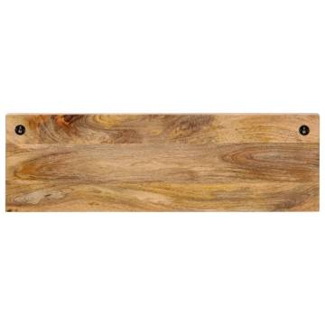 Wall-mounted Coat Rack with 5 Hooks | Solid Mango Wood