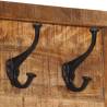 Wall-mounted Coat Rack with 5 Hooks | Solid Mango Wood