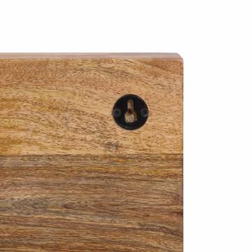 Wall-mounted Coat Rack with 5 Hooks | Solid Mango Wood