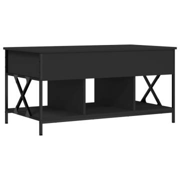 Stylish Black Coffee Table - 100x55x50 cm | Hipomarket