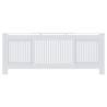 Stylish MDF Radiator Cover White 205 cm | HipoMarket