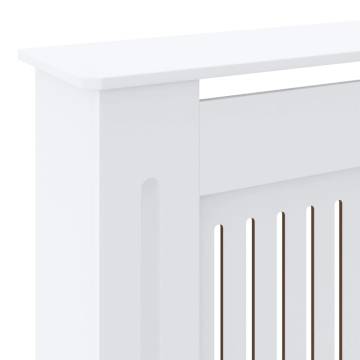 Stylish MDF Radiator Cover White 205 cm | HipoMarket