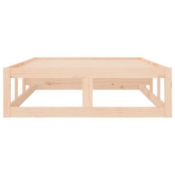 Solid Wood Bed Frame 75x190 cm - Stylish & Sturdy