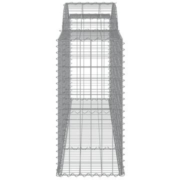 Arched Gabion Baskets - Durable Garden Barriers 2 pcs