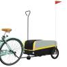 Bike Trailer Black and Yellow - 45 kg Load Capacity