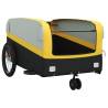 Bike Trailer Black and Yellow - 45 kg Load Capacity