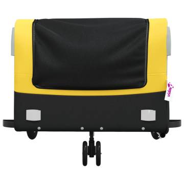 Bike Trailer Black and Yellow - 45 kg Load Capacity