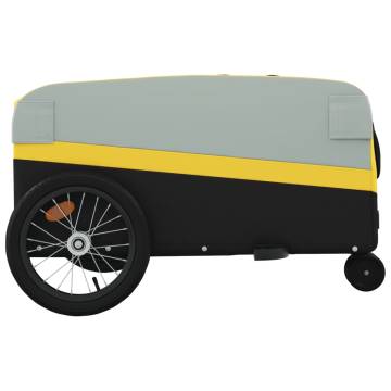 Bike Trailer Black and Yellow - 45 kg Load Capacity