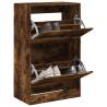 Shoe Cabinet Smoked Oak 60x34x96.5 cm Engineered Wood Colour smoked oak Size 60 x 34 x 96.5 cm Quantity in Package 1 Number of 