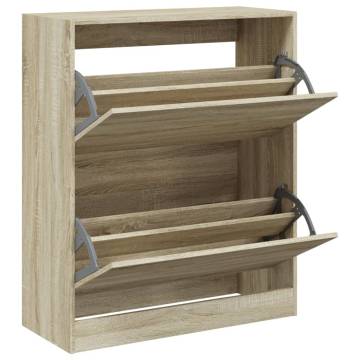 Shoe Cabinet Sonoma Oak 80x34x96.5 cm - Stylish Storage Solution