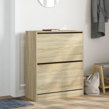 Shoe Cabinet Sonoma Oak 80x34x96.5 cm - Stylish Storage Solution