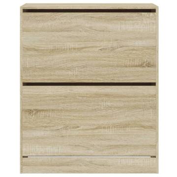 Shoe Cabinet Sonoma Oak 80x34x96.5 cm - Stylish Storage Solution