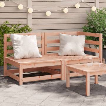 Garden Sofa 2-Seater Solid Wood Douglas - Comfort & Style