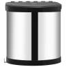 Kitchen Built-in Dust Bin Stainless Steel 8 L | Hippomarket