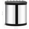 Kitchen Built-in Dust Bin Stainless Steel 8 L | Hippomarket