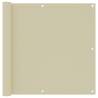 Balcony Screen Cream 90x300 cm Oxford Fabric Colour cream Size 90 x 300 cm Quantity in Package 1 