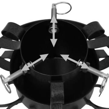 Christmas Tree Stand Black 29x29x15.5 cm - Durable & Stylish