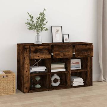 Sideboard Smoked Oak 100x30x59.5 cm - Quality Engineered Wood