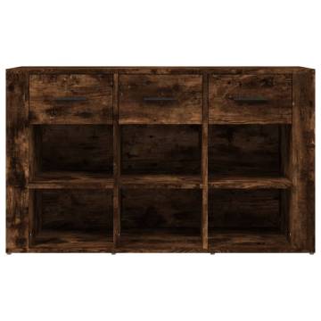 Sideboard Smoked Oak 100x30x59.5 cm - Quality Engineered Wood