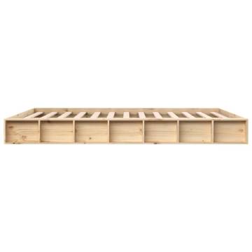 Solid Wood Bed Frame 160x200 cm | Stylish & Sturdy Design