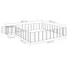 Durable Black Steel Dog Kennel - 31.46 m² Outdoor Play Area