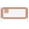 Toddler Safety Bed Rail Taupe - 160x25 cm | HipoMarket UK