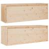 Solid Pine Wall Cabinets - 2 pcs 100x30x35 cm | Hipo Market