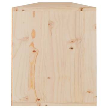 Solid Pine Wall Cabinets - 2 pcs 100x30x35 cm | Hipo Market