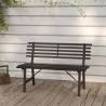 Garden Bench 110 cm Steel Black Colour black Quantity in Package 1 Number of 