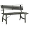 Garden Bench 110 cm Steel Black - Stylish & Durable