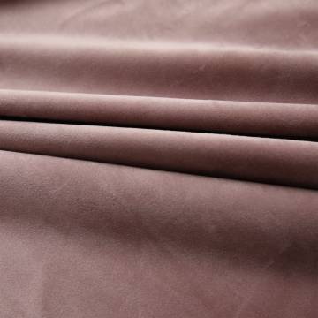 Elegant Velvet Blackout Curtains - Antique Pink 140x225cm