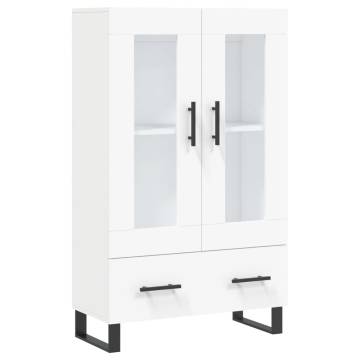 Stylish Highboard White 69.5x31x115 cm - Durable & Modern