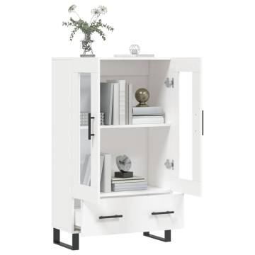 Stylish Highboard White 69.5x31x115 cm - Durable & Modern