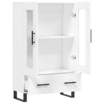 Stylish Highboard White 69.5x31x115 cm - Durable & Modern