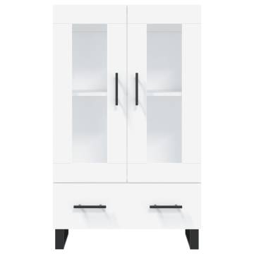 Stylish Highboard White 69.5x31x115 cm - Durable & Modern