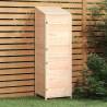 Garden Shed 55x52x174.5 cm Solid Wood Fir Colour natural Size 55 x 52 x 174.5 cm Quantity in Package 1 