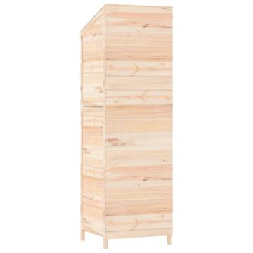 Garden Shed 55x52x174.5 cm Solid Wood Fir | HipoMarket