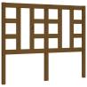 Honey Brown Small Double Bed Frame with Headboard - Solid Wood