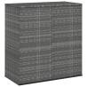 Garden Cushion Box PE Rattan 100x49x103.5 cm Grey Colour grey Size 100 x 49 x 103.5 cm 