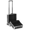 Make-up Trolley 35x29x45 cm - Stylish Black Aluminium Case