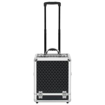 Make-up Trolley 35x29x45 cm - Stylish Black Aluminium Case