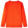 Kids' Long Sleeve T-Shirt - Bright Orange, Size 104