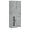 Highboard Concrete Grey 69.5x34x180 cm - Stylish Storage Solution