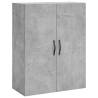 Highboard Concrete Grey 69.5x34x180 cm - Stylish Storage Solution