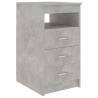 Compact Drawer Cabinet in Concrete Grey - 40x50x76 cm