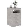 Compact Drawer Cabinet in Concrete Grey - 40x50x76 cm